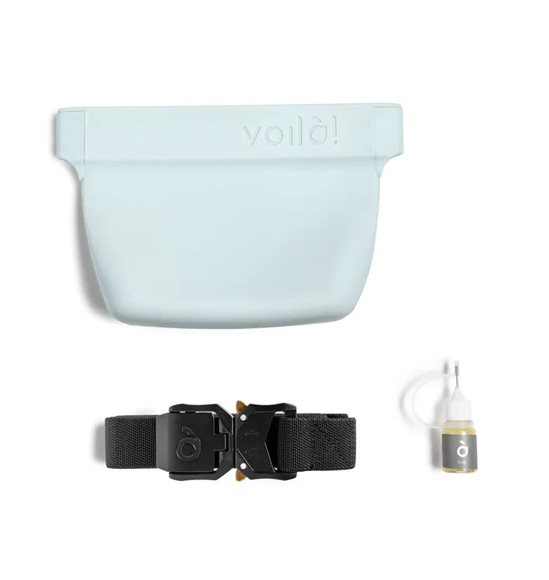 VOILA – פאוץ' אילוף גודל בינוני סיליקון חדשני עם מגנון נעילה קל לניקוי ושטיפה
